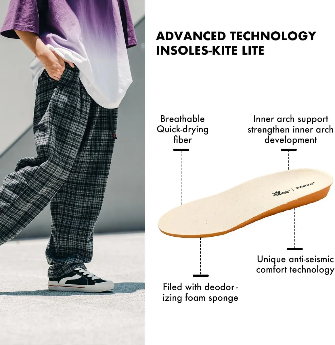 Skateboard Shoes for Men Low Top Pro Skate Shoes Casual Sneakers with Anti-Slip Trainers Shock Absorption Properties