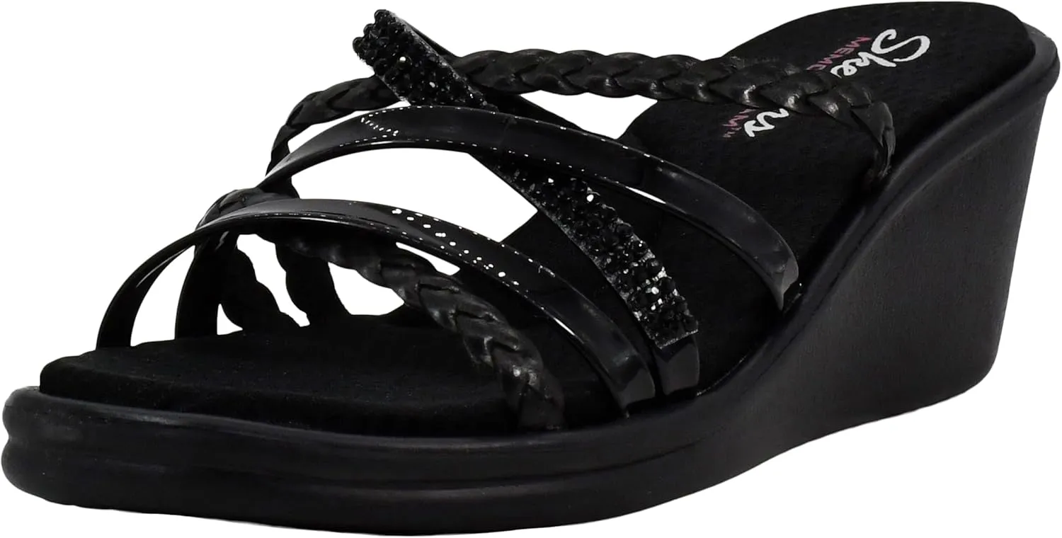 Skechers Cali Women's Rumblers-Social Butterfly Wedge Sandal