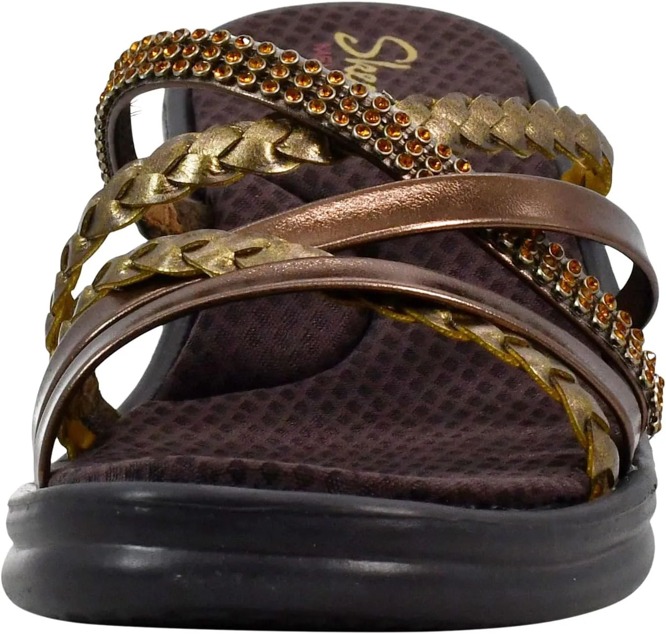 Skechers Cali Women's Rumblers-Social Butterfly Wedge Sandal