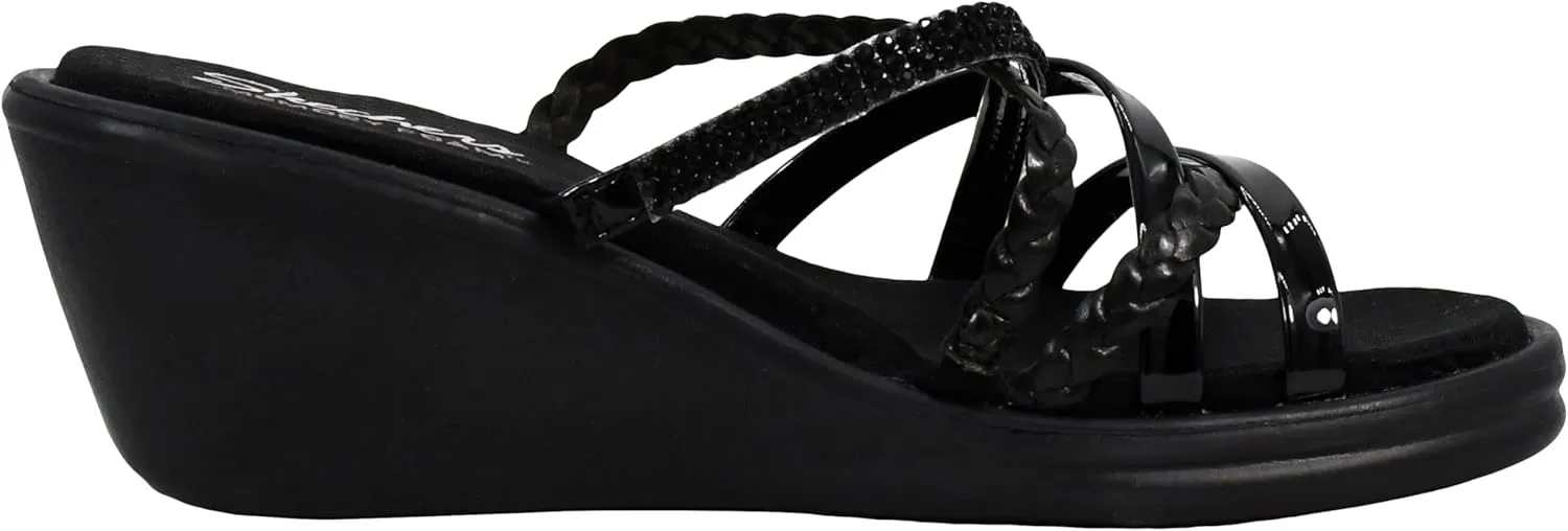 Skechers Cali Women's Rumblers-Social Butterfly Wedge Sandal