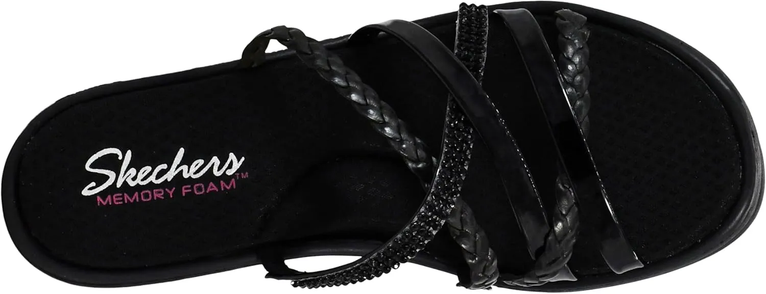 Skechers Cali Women's Rumblers-Social Butterfly Wedge Sandal