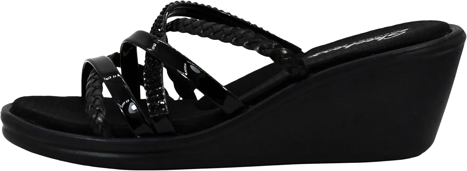 Skechers Cali Women's Rumblers-Social Butterfly Wedge Sandal