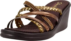 Skechers Cali Women's Rumblers-Social Butterfly Wedge Sandal