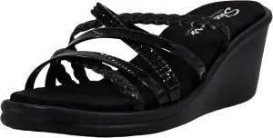 Skechers Cali Women's Rumblers-Social Butterfly Wedge Sandal
