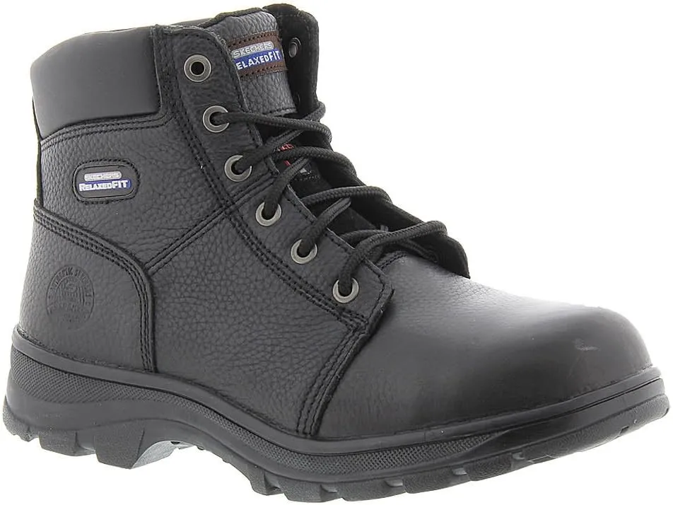 Skechers for Work Men's Workshire Relaxed Fit Work Steel Toe Boot