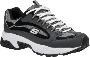 Skechers Men's Stamina Nuovo Lace Up Sneaker, Navy/Black, 11 M US