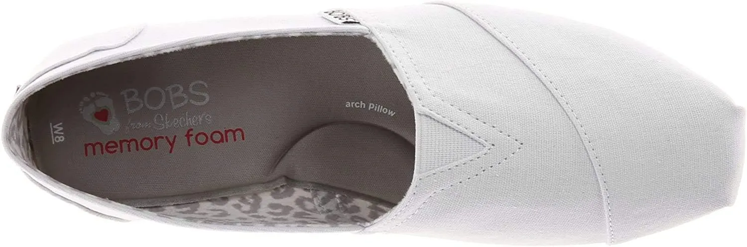Skechers Women's Bobs Plush-Peace & Love Ballet Flat