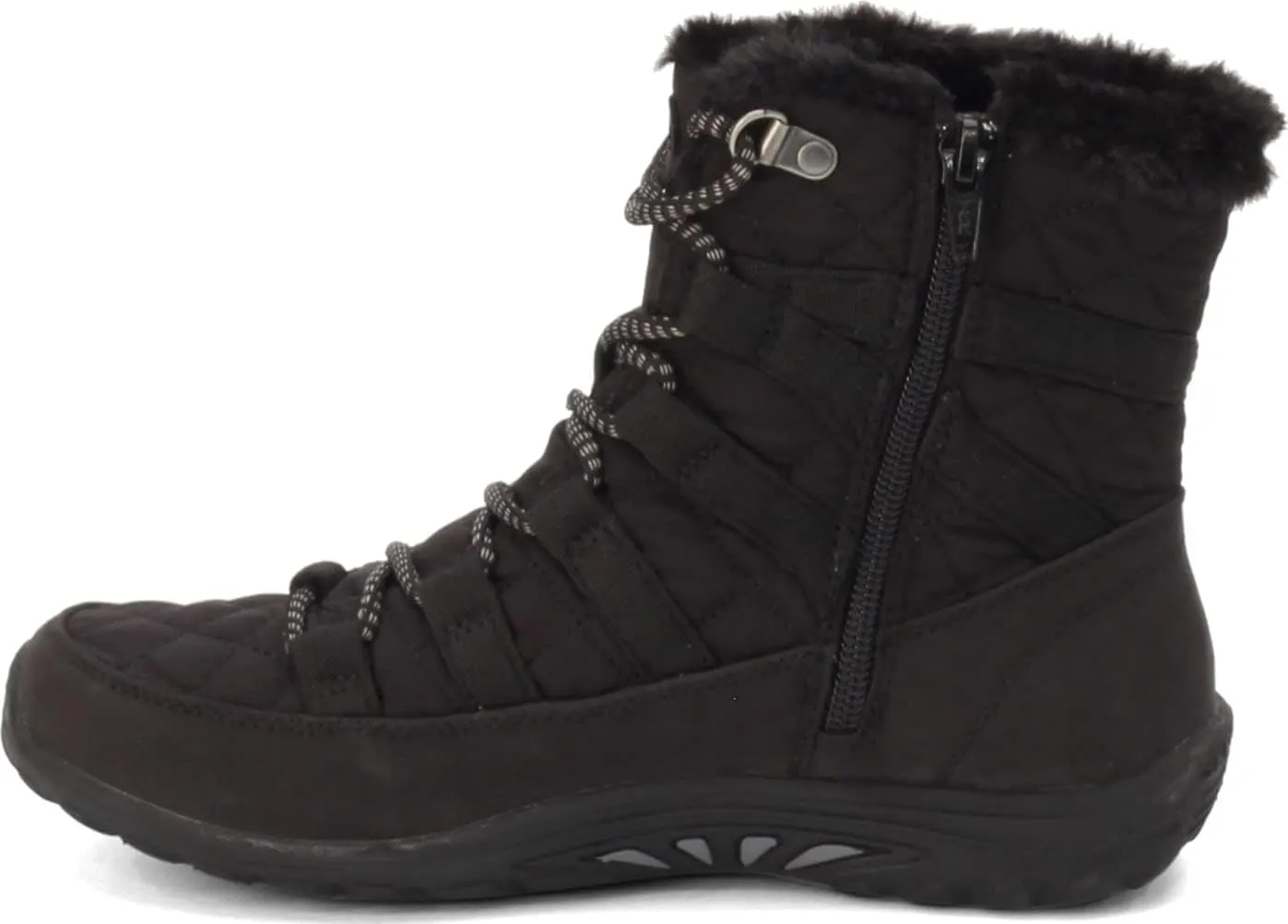 Skechers Women's Reggae Fest-Moro Rock-Short Quilted Lace Up Bootie Ankle Boot