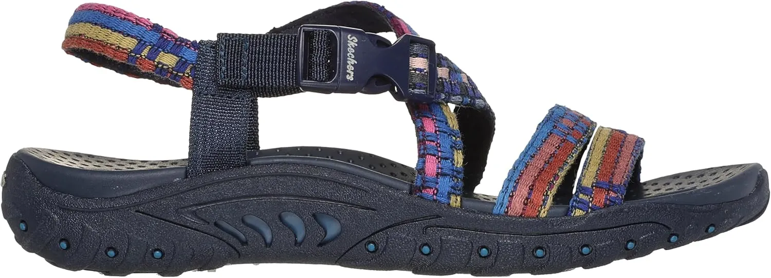 Skechers Women's Reggae Sew Me Boho Woven Strappy Slingback