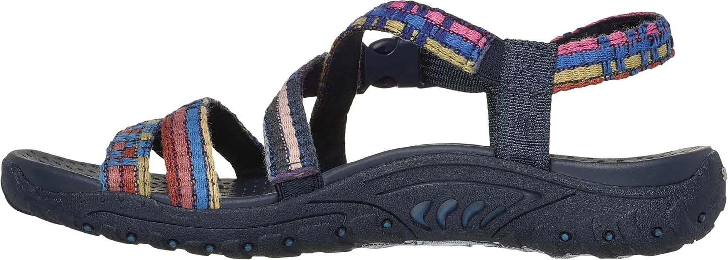 Skechers Women's Reggae Sew Me Boho Woven Strappy Slingback