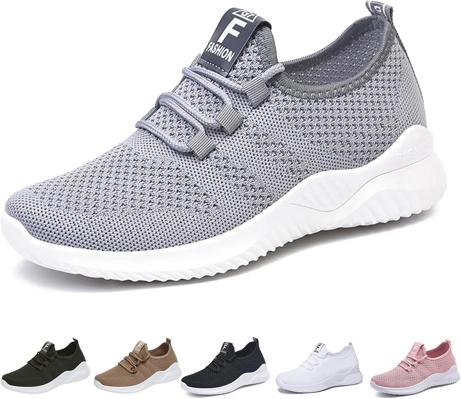 Slip On Sneakers Women Breathable Running Sport Workout Gym Shoes Tennis Lightweight Athletic Non Slip Sneakers Fashion Casual Orthopedic Walking Shoes