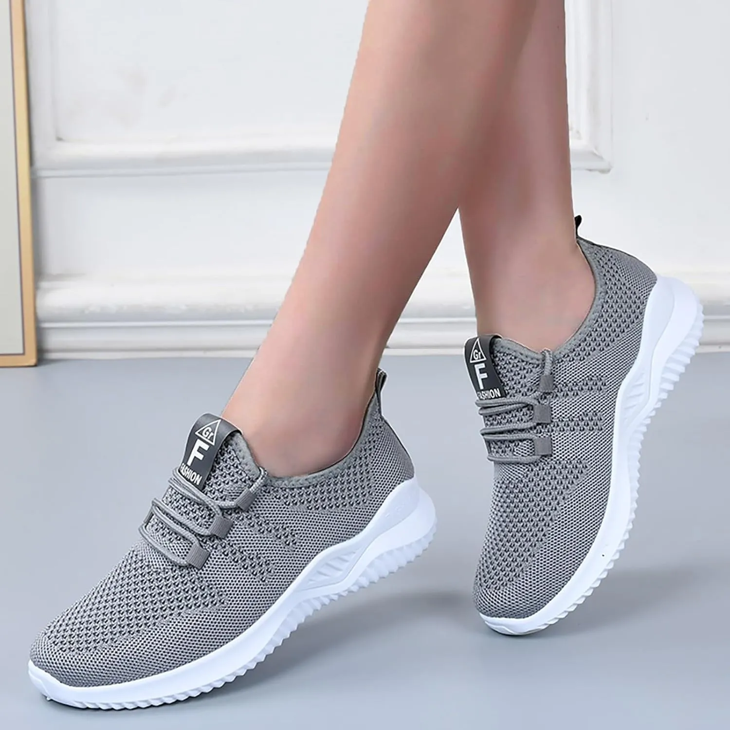 Slip On Sneakers Women Breathable Running Sport Workout Gym Shoes Tennis Lightweight Athletic Non Slip Sneakers Fashion Casual Orthopedic Walking Shoes