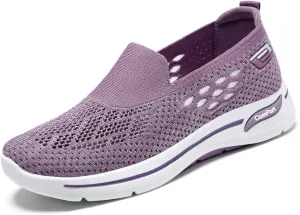 Sneakers for Women Diabetic Elderly Shoes Ladies Fashion Mary Jane Sneakers Mesh Breathable Walking Sneaker Summer Woven Hollow Out Orthopedic Soft Arch Support Walking Shoes