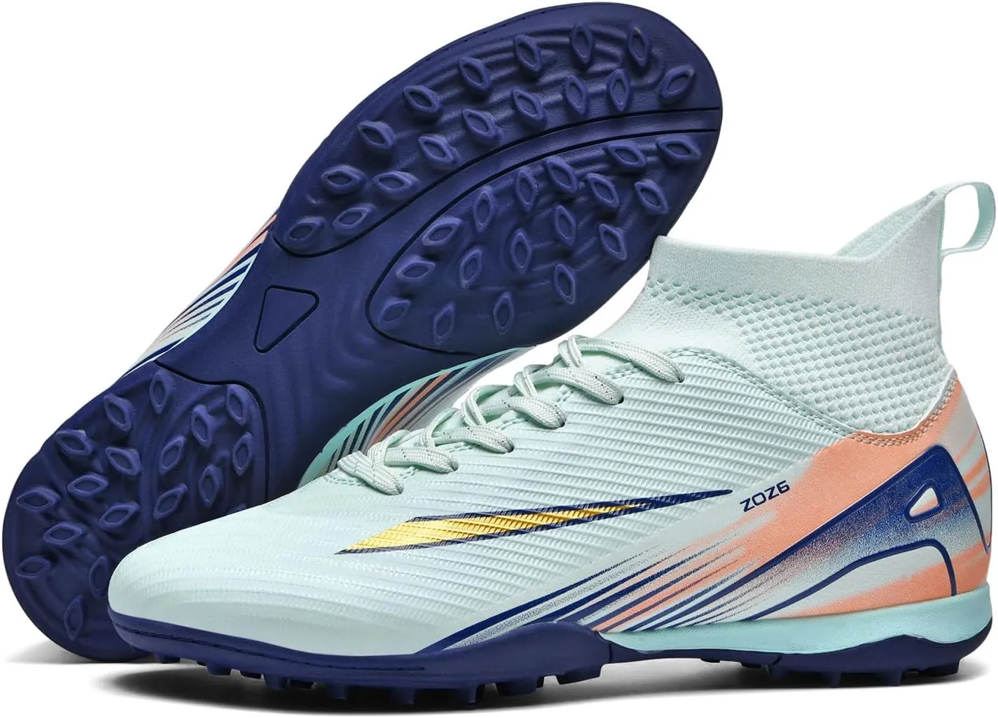 Soccer Cleats for Mens Womens Turf Soccer Shoes Indoor Unisex Football Boots AG FG TF Wide Training Sneaker Outdoor