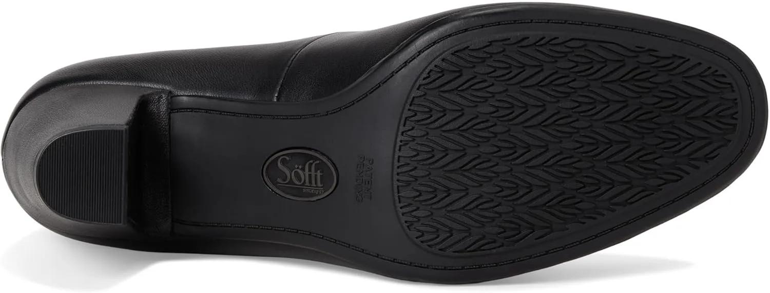 Sofft Lana Heeled Sandals for Women – Leather Lining and Upper – Microfiber Footbed – Closed Toe Style