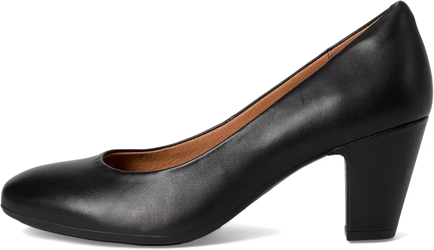 Sofft Lana Heeled Sandals for Women – Leather Lining and Upper – Microfiber Footbed – Closed Toe Style
