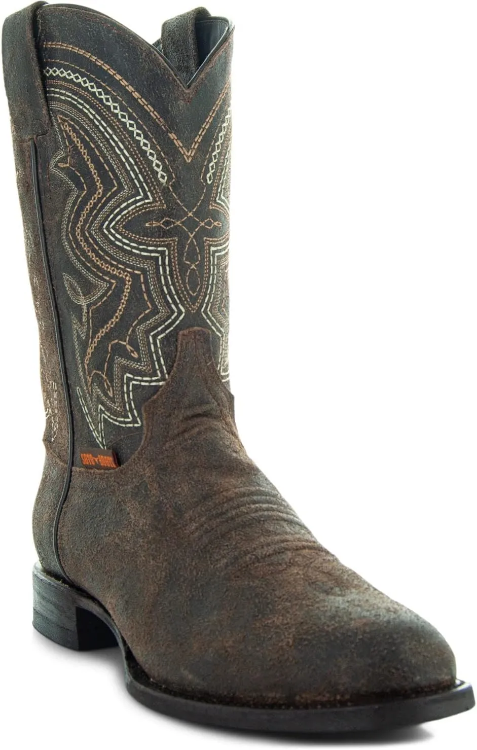 Soto Boots Mens Distressed Leather Cowboy Boots