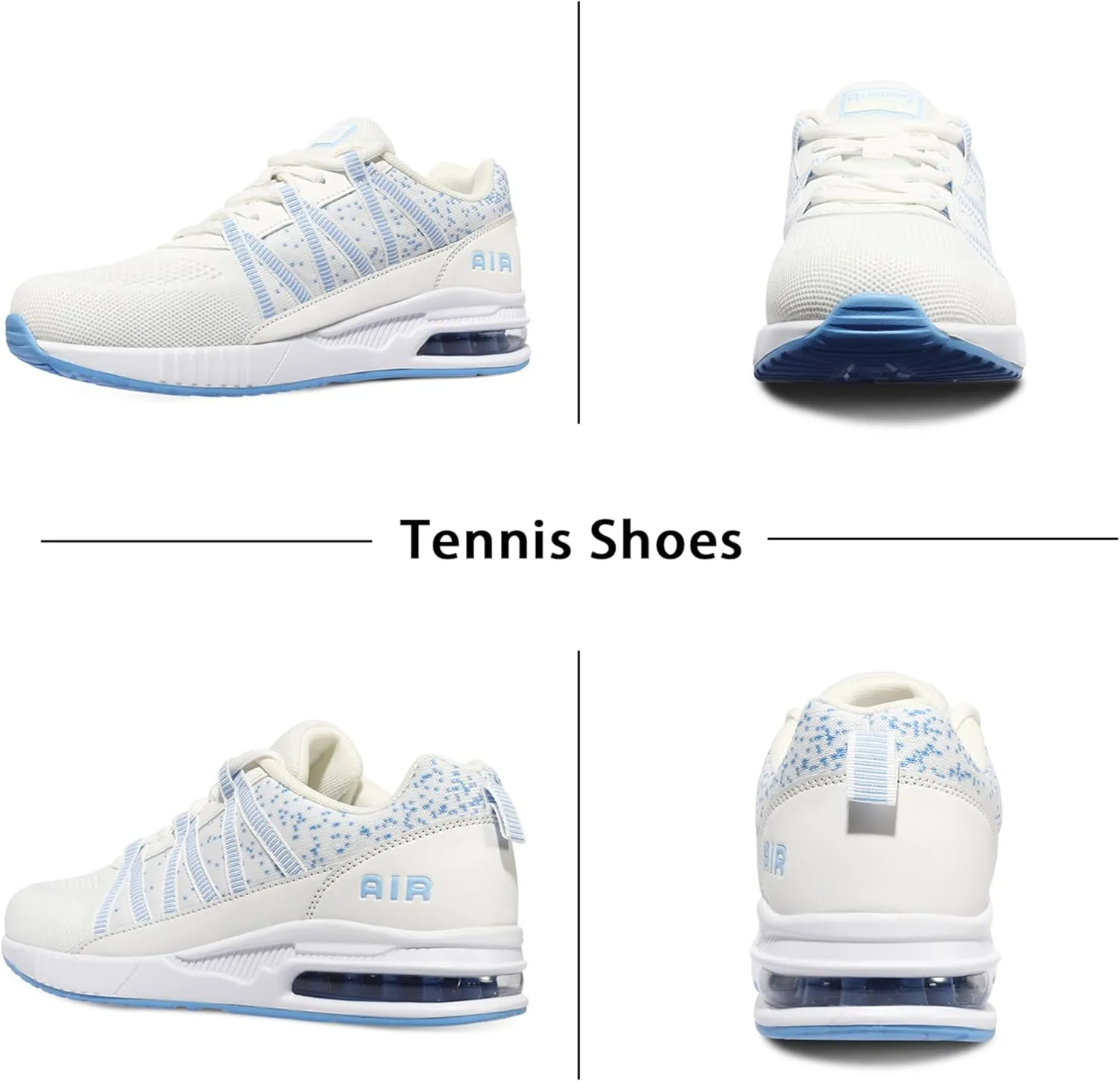 Soulsfeng Womens Air Cushion Running Shoes Lightweight Breathable Workout Tennis Walking Sneakers US 3.5-11.5
