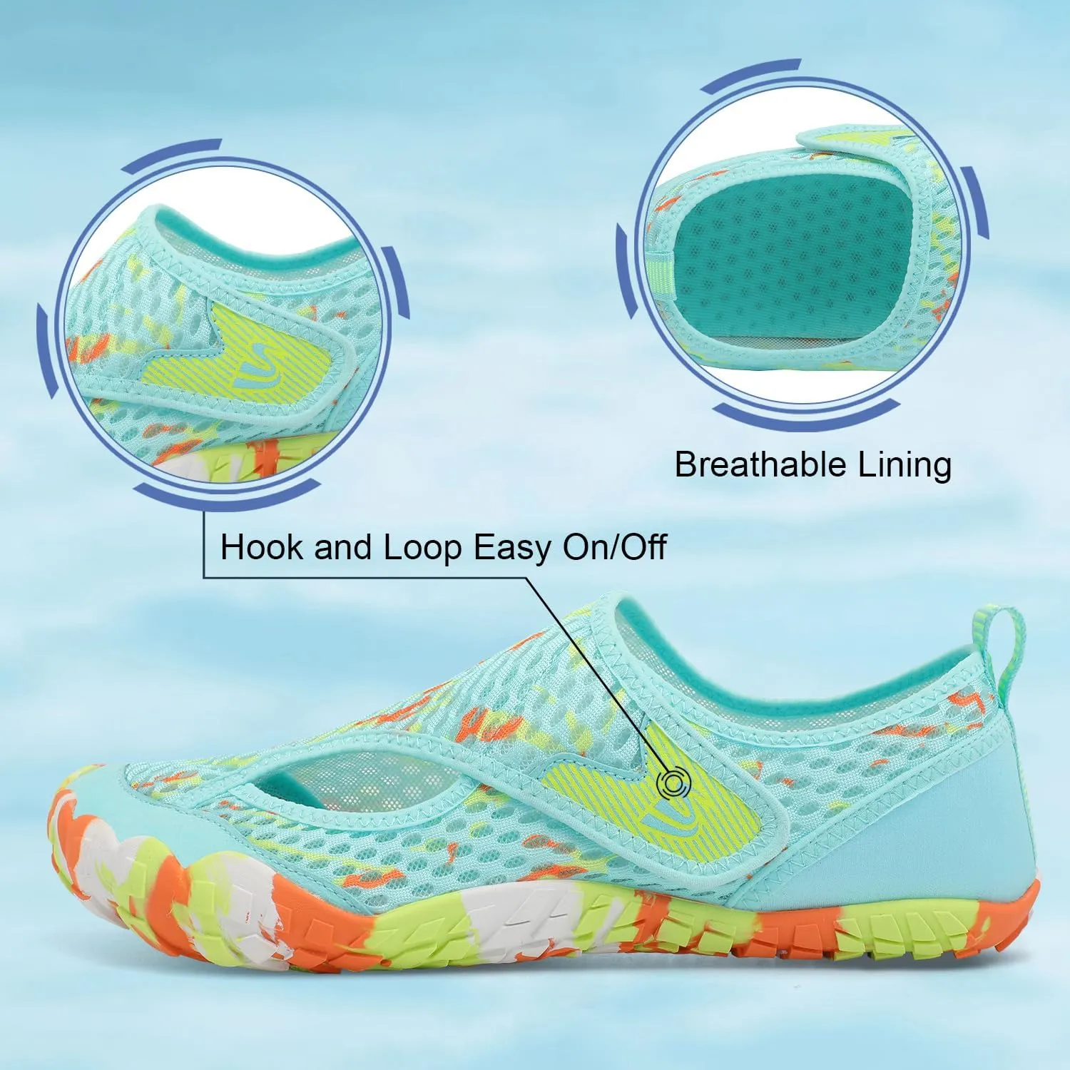 Spesoul Water Shoes for Women Men Quick Dry Aqua Socks for Swim Beach Pool Hiking Training Summer Sandals Outdoor Zero Drop Barefoot Shoes