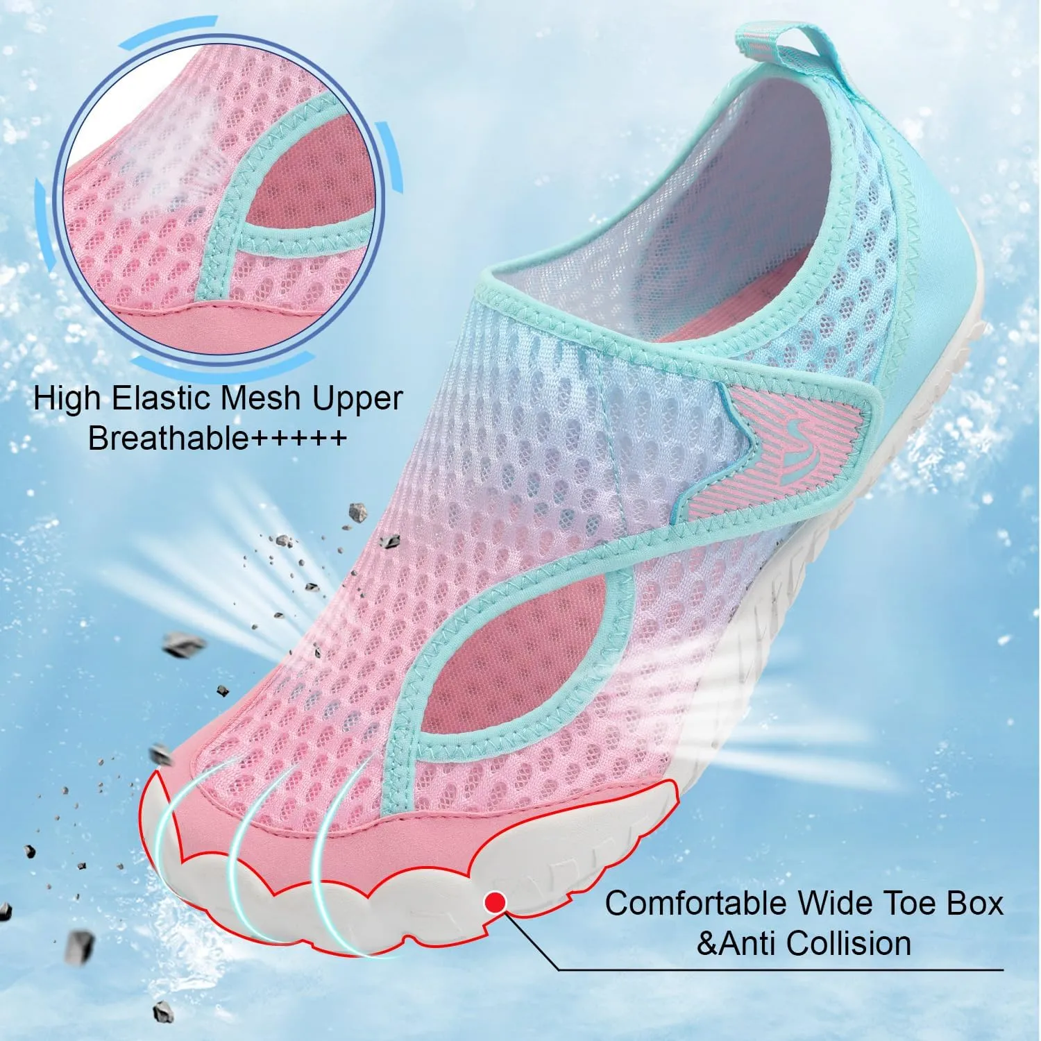 Spesoul Water Shoes for Women Men Quick Dry Aqua Socks for Swim Beach Pool Hiking Training Summer Sandals Outdoor Zero Drop Barefoot Shoes