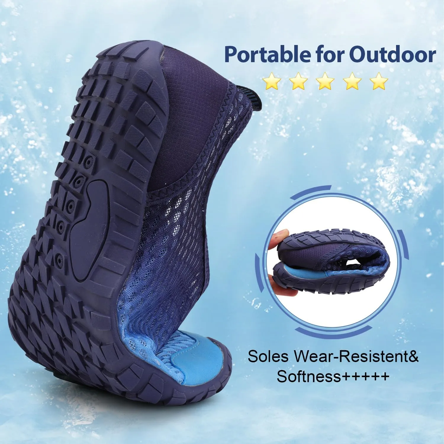 Spesoul Water Shoes for Women Men Quick Dry Aqua Socks for Swim Beach Pool Hiking Training Summer Sandals Outdoor Zero Drop Barefoot Shoes