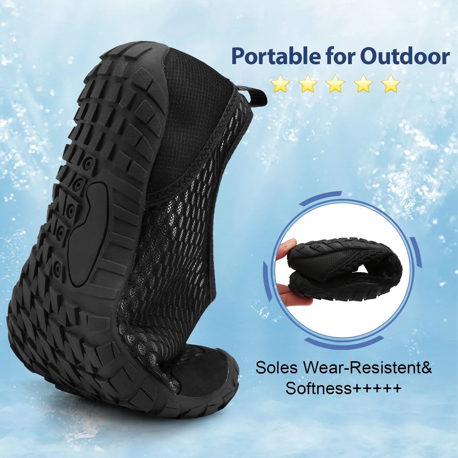 Spesoul Water Shoes for Women Men Quick Dry Aqua Socks for Swim Beach Pool Hiking Training Summer Sandals Outdoor Zero Drop Barefoot Shoes