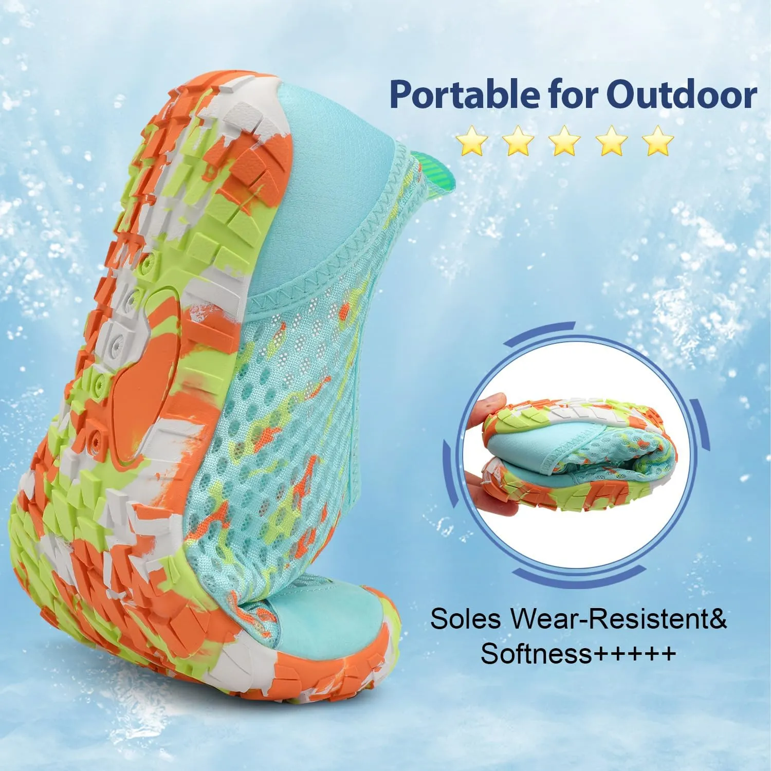 Spesoul Water Shoes for Women Men Quick Dry Aqua Socks for Swim Beach Pool Hiking Training Summer Sandals Outdoor Zero Drop Barefoot Shoes