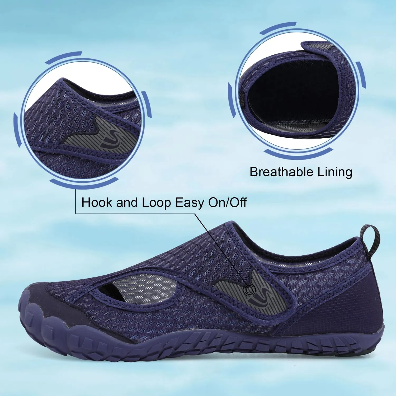 Spesoul Water Shoes for Women Men Quick Dry Aqua Socks for Swim Beach Pool Hiking Training Summer Sandals Outdoor Zero Drop Barefoot Shoes