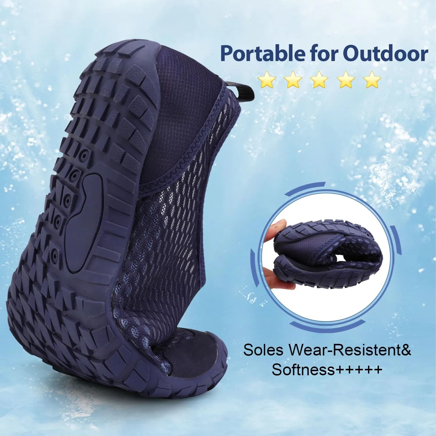 Spesoul Water Shoes for Women Men Quick Dry Aqua Socks for Swim Beach Pool Hiking Training Summer Sandals Outdoor Zero Drop Barefoot Shoes
