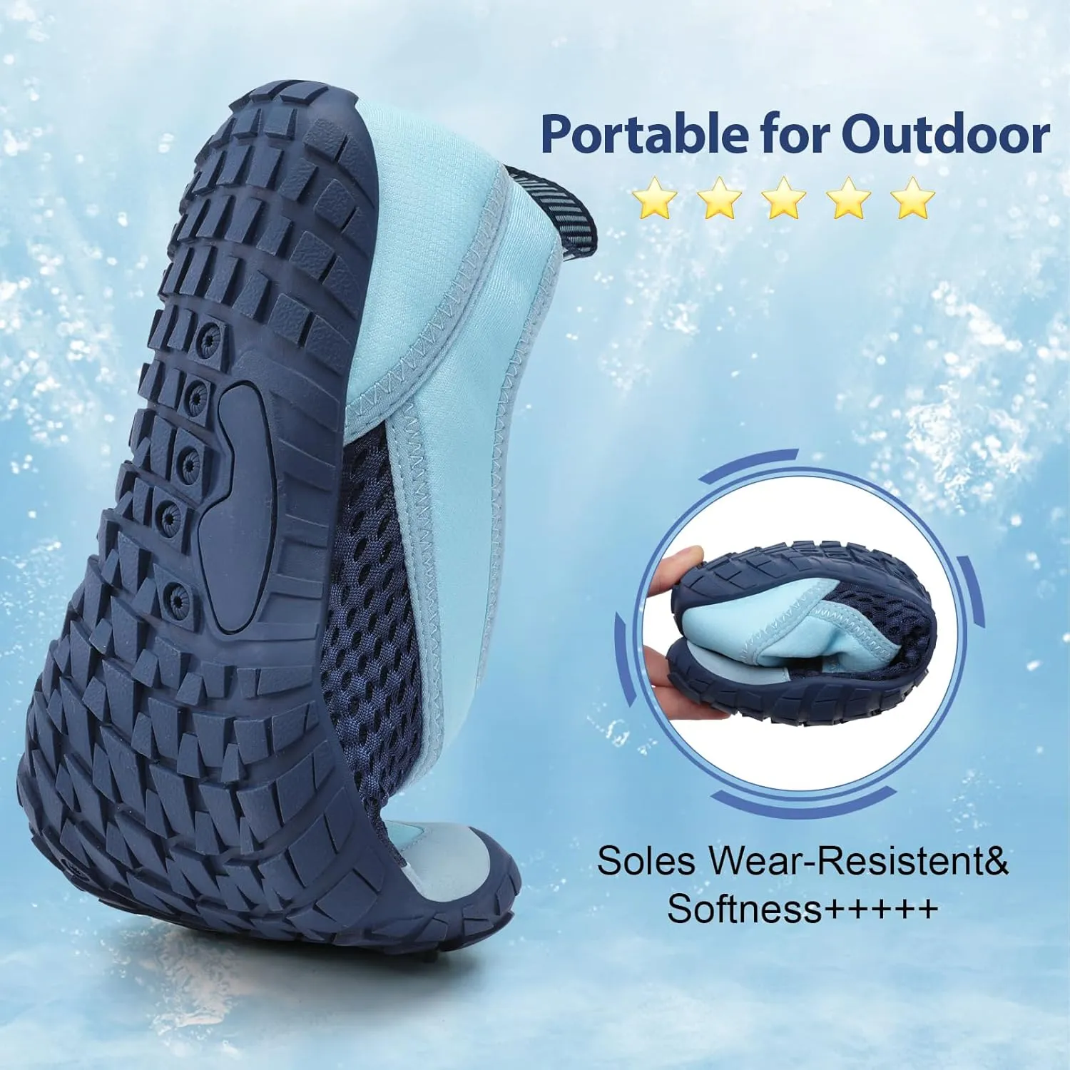 Spesoul Water Shoes for Women Men Quick Dry Aqua Socks for Swim Beach Pool Hiking Training Summer Sandals Outdoor Zero Drop Barefoot Shoes
