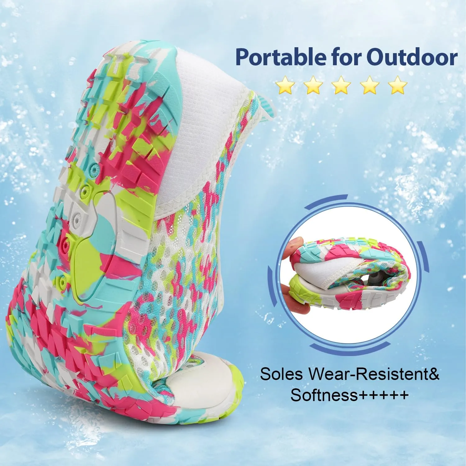 Spesoul Water Shoes for Women Men Quick Dry Aqua Socks for Swim Beach Pool Hiking Training Summer Sandals Outdoor Zero Drop Barefoot Shoes