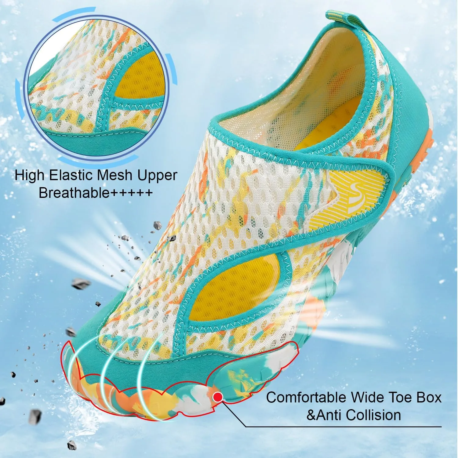 Spesoul Water Shoes for Women Men Quick Dry Aqua Socks for Swim Beach Pool Hiking Training Summer Sandals Outdoor Zero Drop Barefoot Shoes
