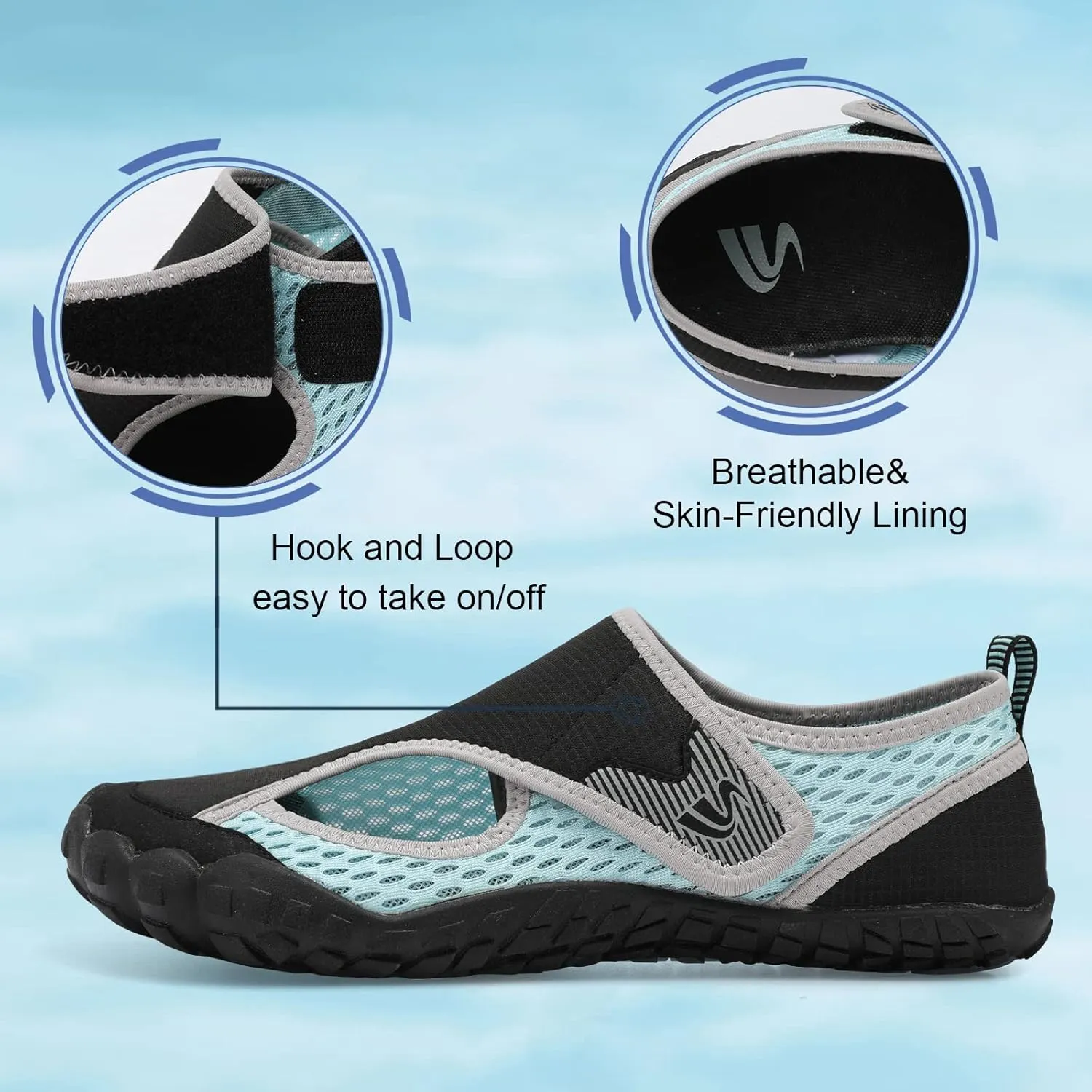 Spesoul Water Shoes for Women Men Quick Dry Aqua Socks for Swim Beach Pool Hiking Training Summer Sandals Outdoor Zero Drop Barefoot Shoes