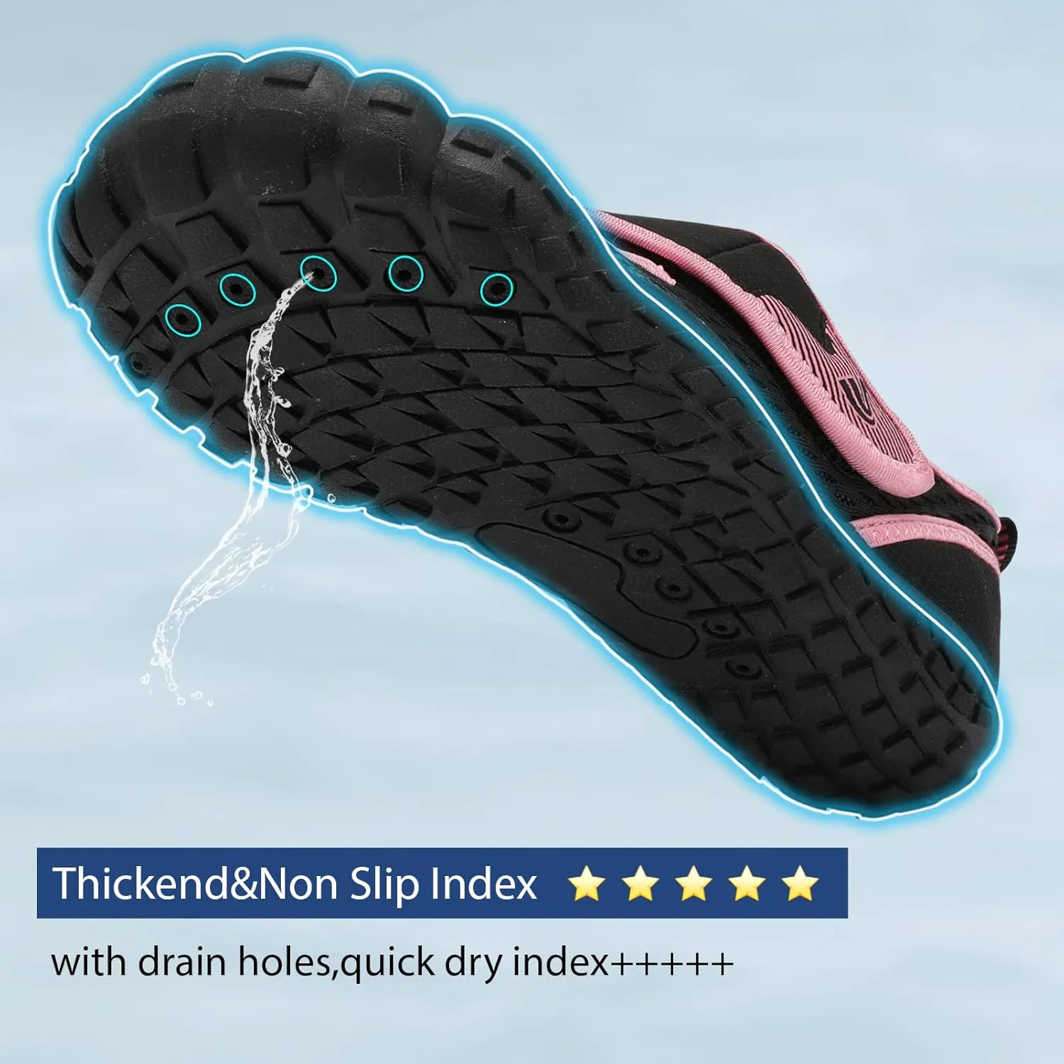 Spesoul Water Shoes for Women Men Quick Dry Aqua Socks for Swim Beach Pool Hiking Training Summer Sandals Outdoor Zero Drop Barefoot Shoes