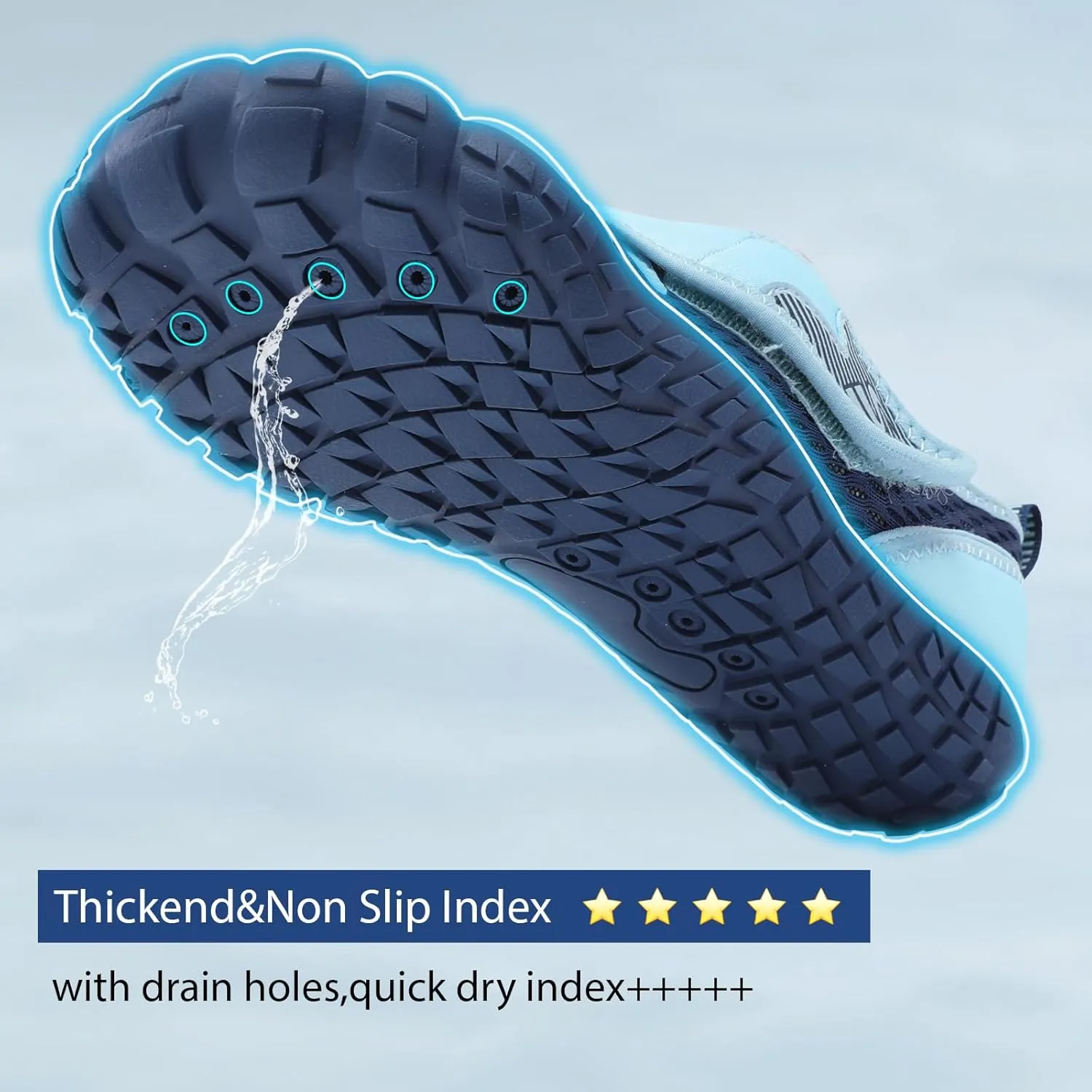 Spesoul Water Shoes for Women Men Quick Dry Aqua Socks for Swim Beach Pool Hiking Training Summer Sandals Outdoor Zero Drop Barefoot Shoes