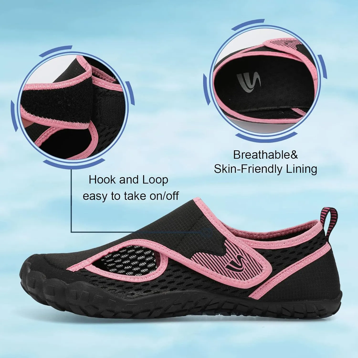 Spesoul Water Shoes for Women Men Quick Dry Aqua Socks for Swim Beach Pool Hiking Training Summer Sandals Outdoor Zero Drop Barefoot Shoes