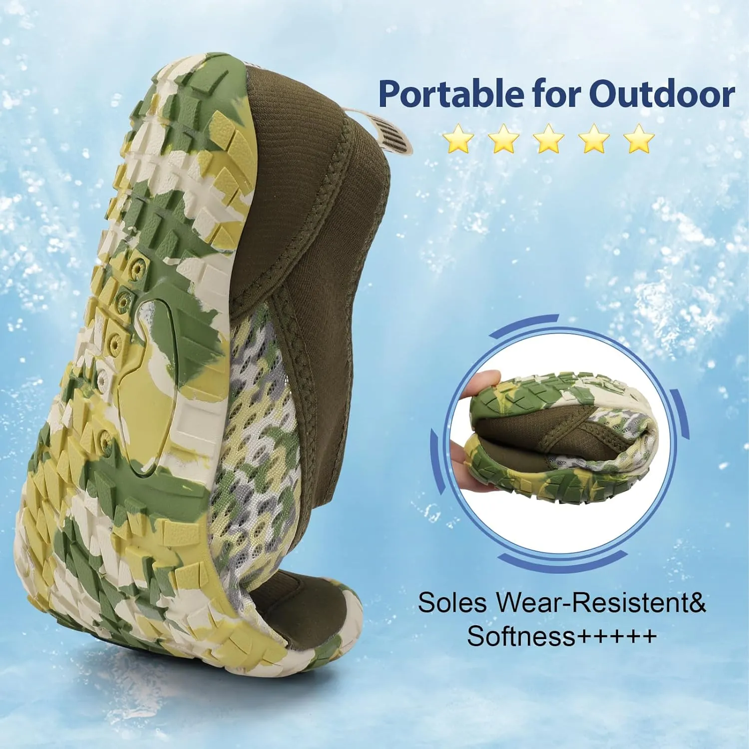 Spesoul Water Shoes for Women Men Quick Dry Aqua Socks for Swim Beach Pool Hiking Training Summer Sandals Outdoor Zero Drop Barefoot Shoes