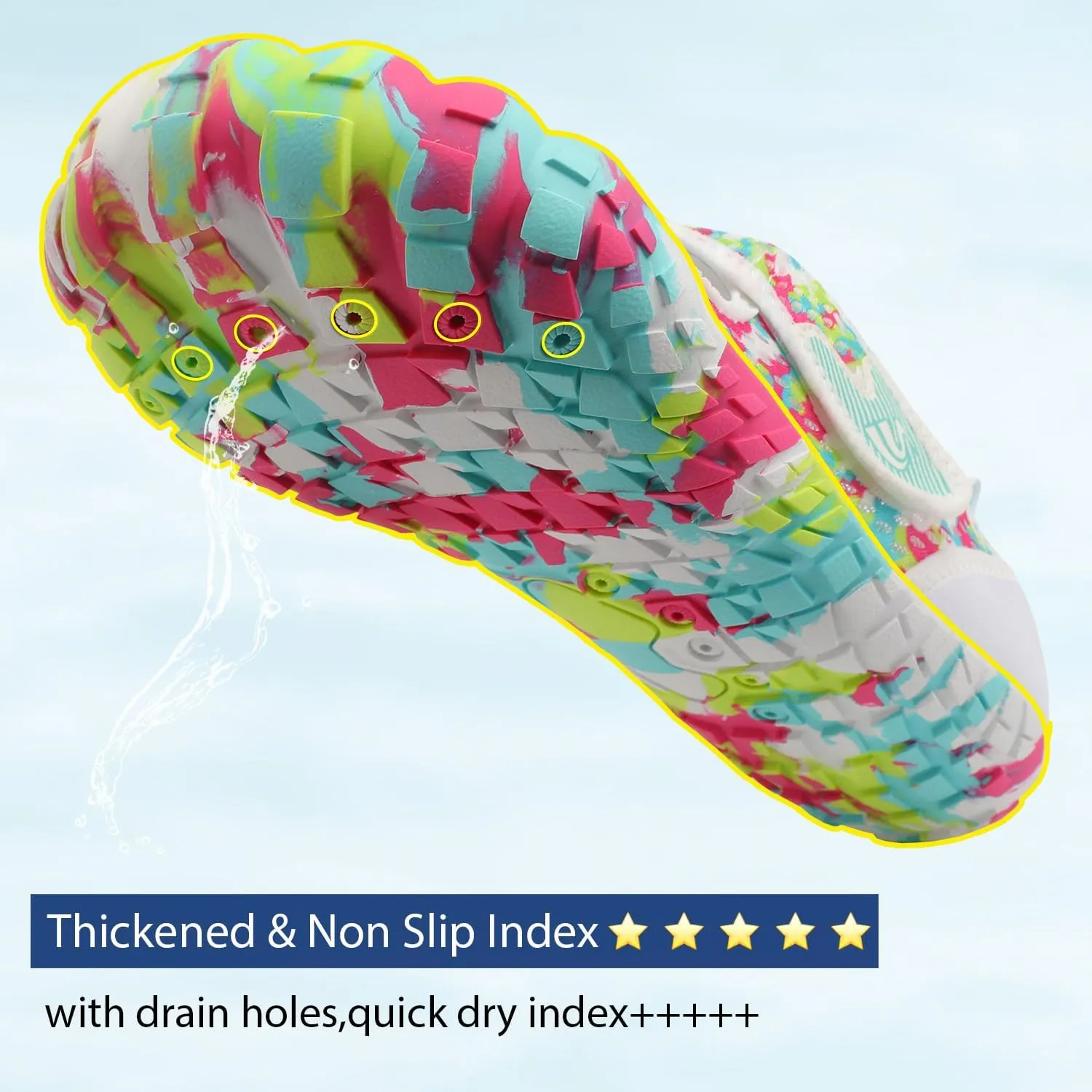 Spesoul Water Shoes for Women Men Quick Dry Aqua Socks for Swim Beach Pool Hiking Training Summer Sandals Outdoor Zero Drop Barefoot Shoes