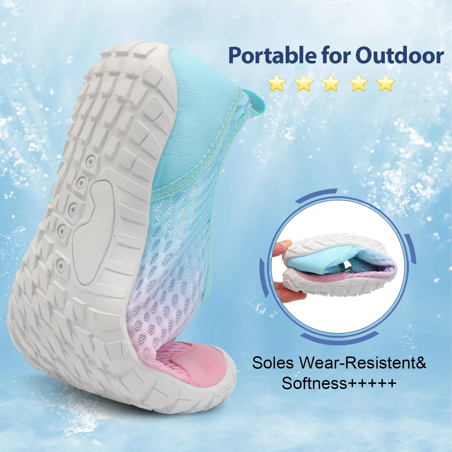 Spesoul Water Shoes for Women Men Quick Dry Aqua Socks for Swim Beach Pool Hiking Training Summer Sandals Outdoor Zero Drop Barefoot Shoes