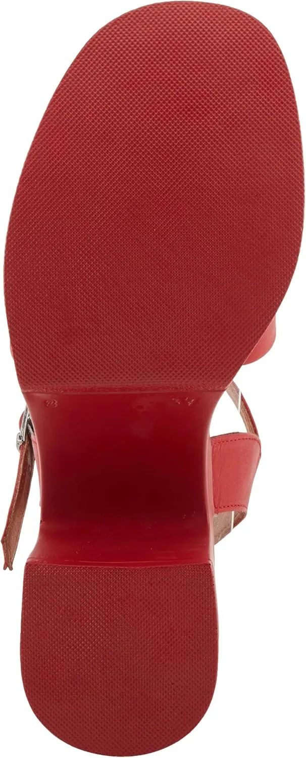 Spring Step NEWLONDON Women's Platform Block Heel Sandals with Buttery Leather Upper