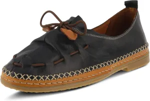 Spring Step Women's Berna Leather Loafer – Artistic Slip-On Comfort Shoe with Padded Insole, Elastic Vamp, and Durable Rubber Outsole