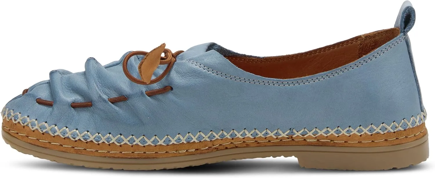 Spring Step Women's Berna Leather Loafer – Artistic Slip-On Comfort Shoe with Padded Insole, Elastic Vamp, and Durable Rubber Outsole