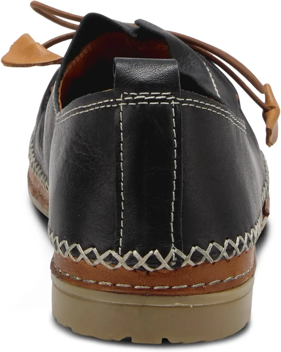 Spring Step Women's Berna Leather Loafer – Artistic Slip-On Comfort Shoe with Padded Insole, Elastic Vamp, and Durable Rubber Outsole