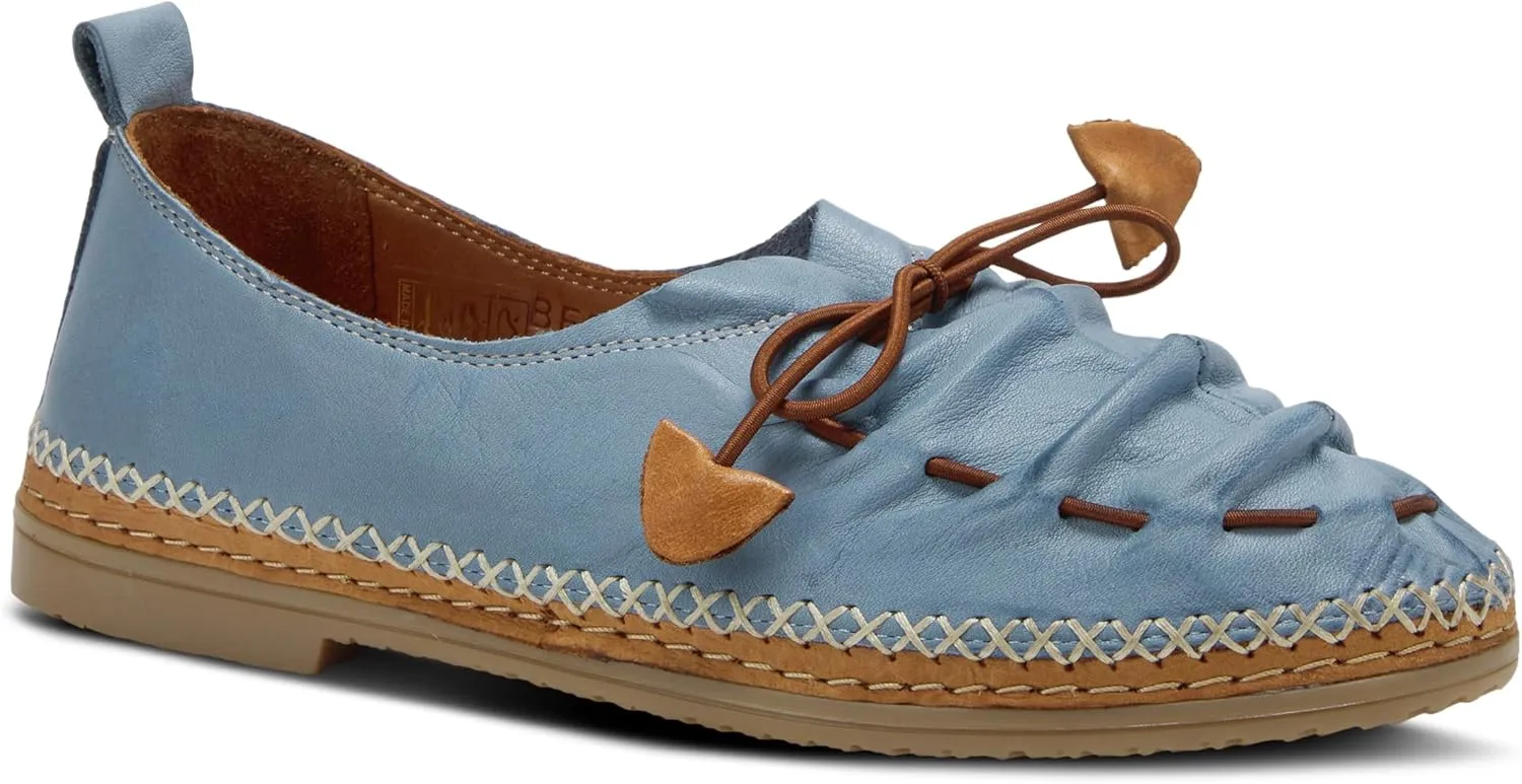 Spring Step Women's Berna Leather Loafer – Artistic Slip-On Comfort Shoe with Padded Insole, Elastic Vamp, and Durable Rubber Outsole