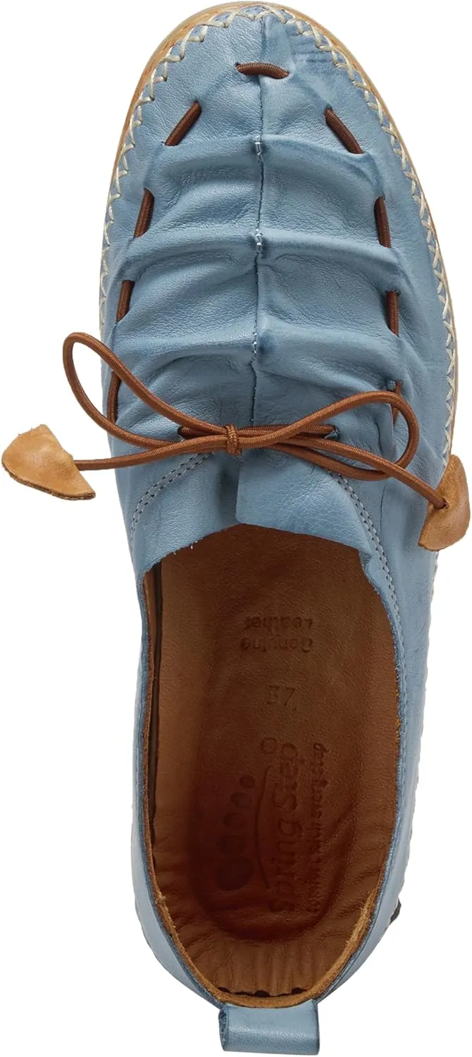 Spring Step Women's Berna Leather Loafer – Artistic Slip-On Comfort Shoe with Padded Insole, Elastic Vamp, and Durable Rubber Outsole
