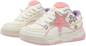 Star Shoes Chunky Sneakers Colorful Platform Cute Laces Up Athletic Streetwear for Women Stylish Comfort Slip-Resistant
