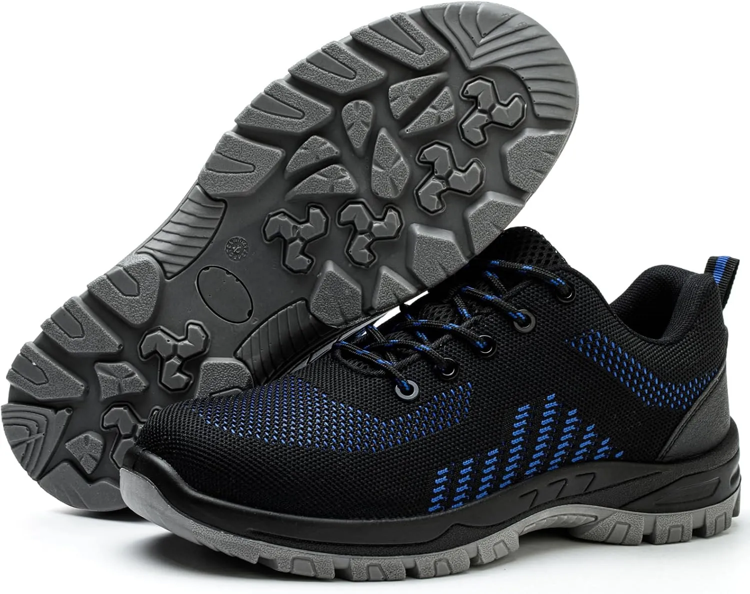Steel Toe Shoes Comfortable Lightweight Work Safety Boots Puncture Proof Slip Resistant Indestructible Sneakers Construction Tennis Utility Shoes