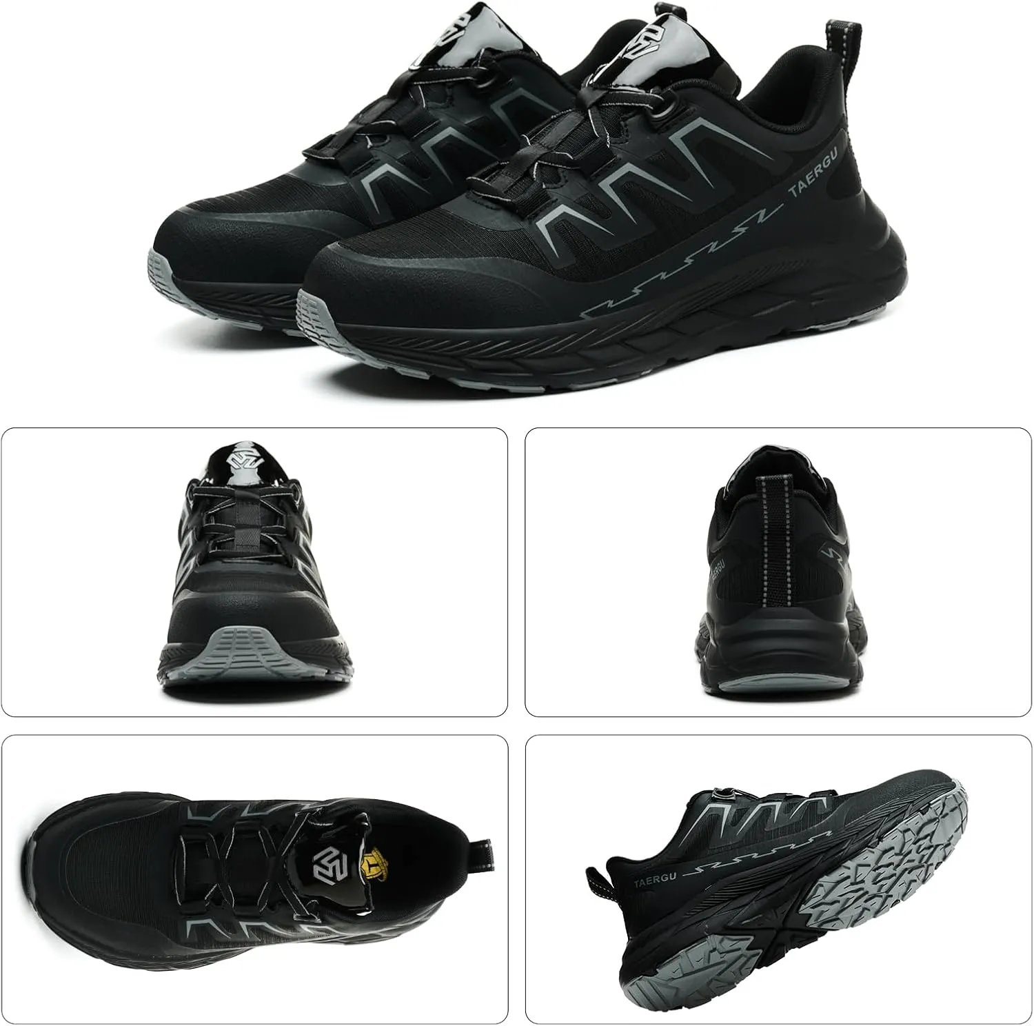 Steel Toe Shoes for Men Lightweight Indestructible Safety Work Shoes Non Slip Resistant Steel Toe Sneakers