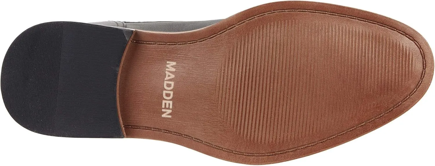 Steve Madden Ajapp Oxford Shoes for Men - Man-Made Upper with Lace-Up Vamp, Round Toe Design, and Durable Outsole