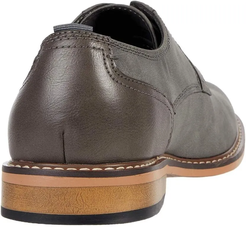 Steve Madden Ajapp Oxford Shoes for Men - Man-Made Upper with Lace-Up Vamp, Round Toe Design, and Durable Outsole